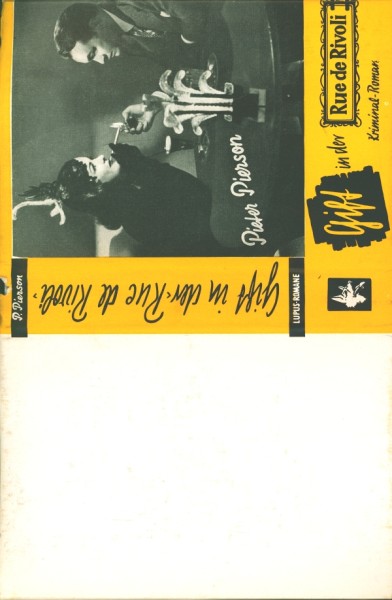 Pierson, Pieter Leihbuch SU Gift in der Rue de Rivoli (Dörner) nur Schutzumschlag