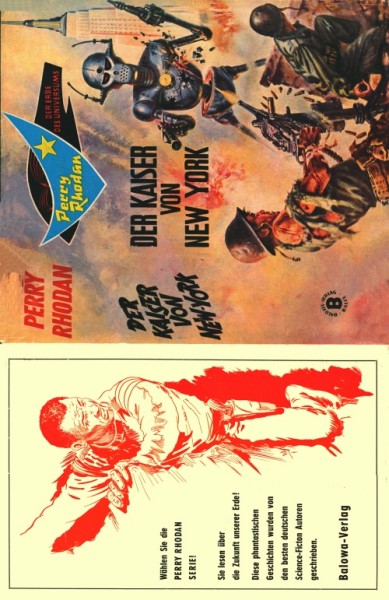 Perry Rhodan Leihbuch SU Kaiser von New York (Balowa) nur Schutzumschläge