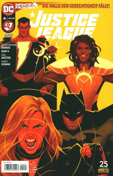 Justice League (Panini, Gb., 2022) Nr. 6-7,9,11,13,14