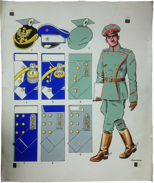 Originalzeichnung (1668) Landser ÜF