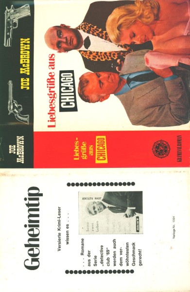 McBrown, Joe Leihbuch SU Liebesgrüße aus Chicago (Feldmann) nur Schutzumschlag
