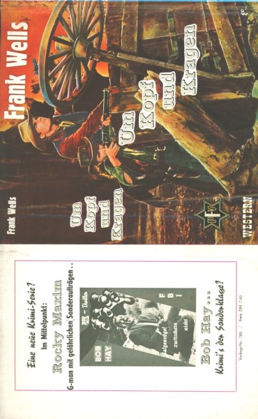 Wells, Frank Leihbuch SU Um Kopf und Kragen (Feldmann) nur Schutzumschlag