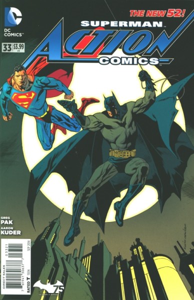 Action Comics (2011) Batman 75th Anniversary Variant Cover 33