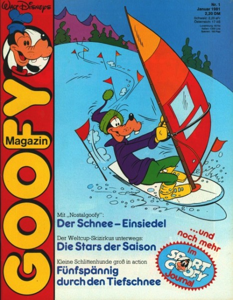 Goofy Magazin (Ehapa, GbÜ./Gb.) Jhrg. 1981 Nr. 1-12