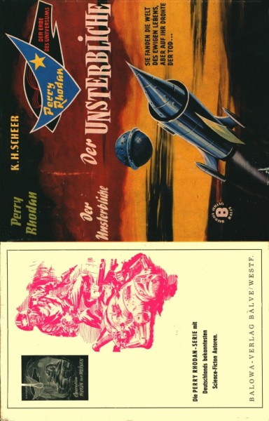 Perry Rhodan Leihbuch SU Unsterbliche (Balowa) nur Schutzumschlag