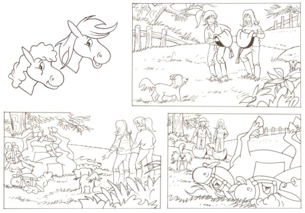 Originalzeichnung (0528) Rabauke und Rübe 2 Seiten zus.