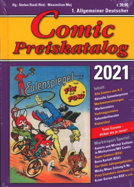 Comic-Preiskatalog (Hethke/Polland/Riedl, B.) HC Jahrgang 1991-2026