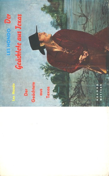 Hondo, Les Leihbuch SU Geächtete aus Texas (Rekord) nur Schutzumschlag