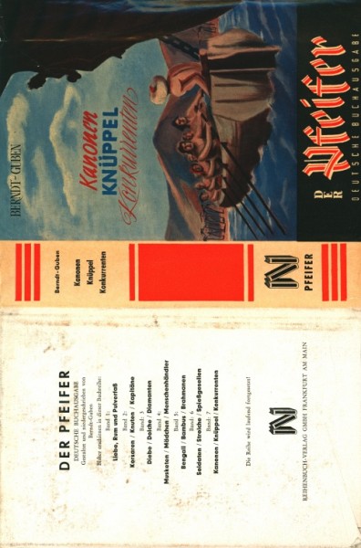 Pfeifer Leihbuch nur Schutzumschlag (Reihenbuch) Nr. 1-16