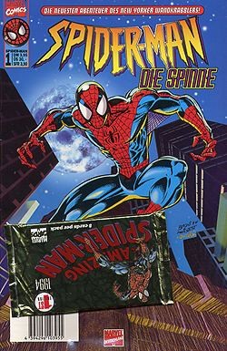 Spider-Man (Marvel, Gb, 1997) mit Beilage Nr. 1 (mit Boosterpackung)