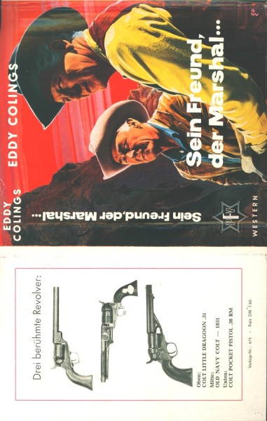 Colings, Eddy Leihbuch SU Sein Freund der Marshal (Feldmann) nur Schutzumschlag
