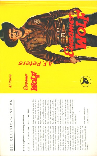 Peters, A.F. Leihbuch SU Einsamer Wolf (Karo) nur Schutzumschlag