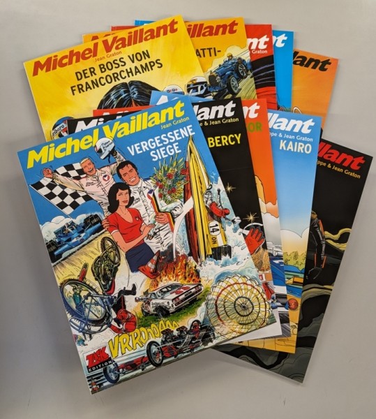 Paket 3936 10 verschiedene Michel Vaillant Alben (Nr. 51,54,56-58,61-64) (neu)