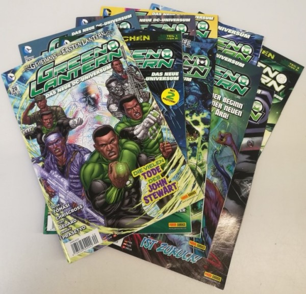Paket 3781 10 verschiedene Green Lantern (Pannini, Gb. 2012) (Z1-2)