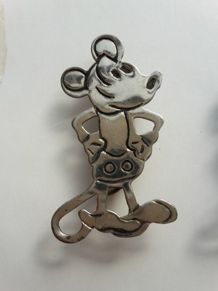 Micky Maus Silber Anstecknadel