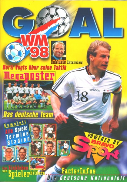 Ferrero SBA Goal WM 98 (30613/240) Leeralbum Sammelbilderalbum mit Poster
