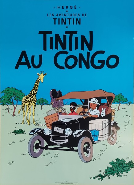 Tim und Struppi Poster Tintin au Congo Hergé