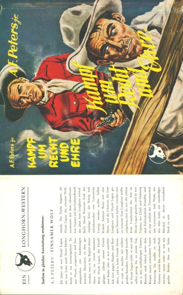 Peters, A.F. jun. Leihbuch SU Kampf um Recht und Ehre (Karo) nur Schutzumschlag