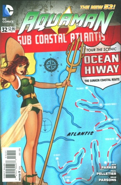Aquaman (2011) Bombshells Variant Cover 32