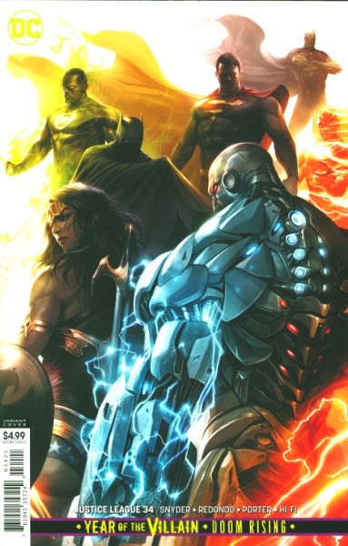 Justice League (2018) Francesco Mattina Variant Cover 34
