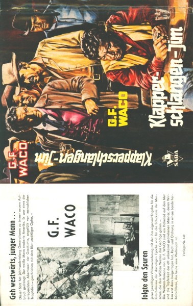 Waco, G.F. Leihbuch SU Klapperschlangen-Jim (Saba) nur Schutzumschlag