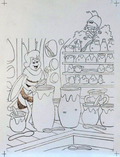 Originalzeichnung (1060) Biene Maja