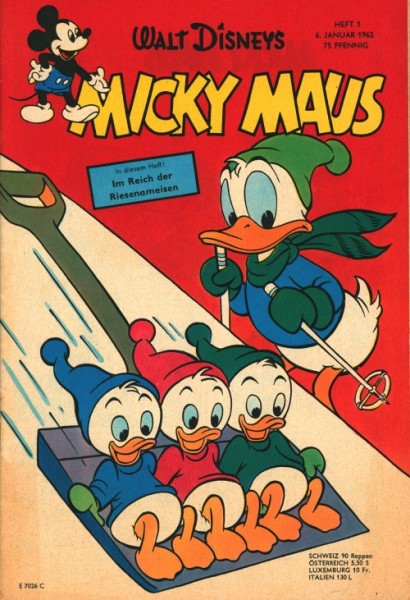 Micky Maus (Ehapa, Gb.) Jahrgang 1962 Nr. 1-52