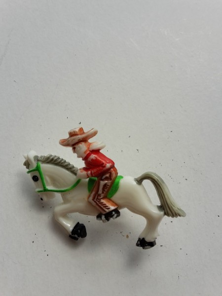 Cowboy auf weissem Pferd Anstecknadel