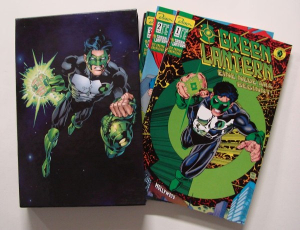 Green Lantern: Die ersten Abenteuer (Dino, Gb.) Schuber 1-3 (Hefte 1-27) kpl. (Z1)