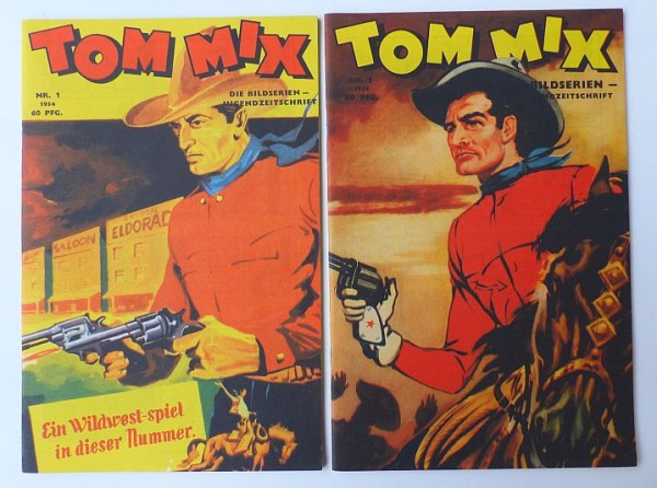 Tom Mix (Hethke, Gb.) Jahrgang 1954 Nr. 1-8 kpl. (Z1)