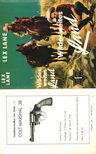 Lane, Lex Leihbuch SU Wildes weites Land (Feldmann) nur Schutzumschlag