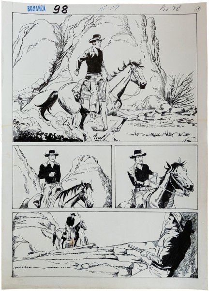 Originalzeichnung (1504) Bonanza 98 24 Seiten zus.