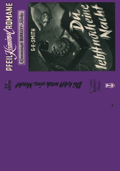 Kommissar Burkley Leihbuch SU Du lebst noch eine Nacht (Pfeil) nur Schutzumschlag