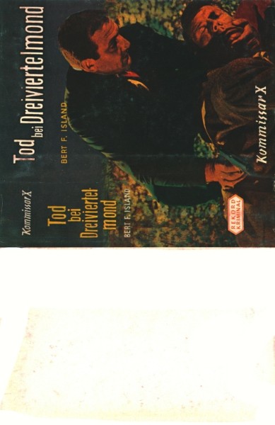 Kommissar X Leihbuch SU Tod bei Dreiviertelmond (Rekord) nur Schutzumschlag