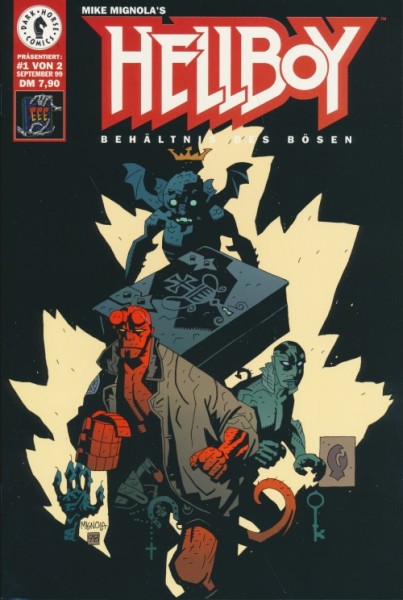 Hellboy (EEE,Gb.) Behältnis des Bösen Variant Nr. 1,2