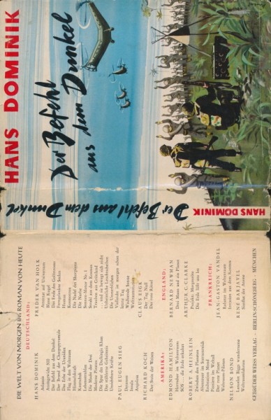 Dominik, Hans Leihbuch SU Befehl aus dem Dunkel (Weiss) nur Schutzumschlag