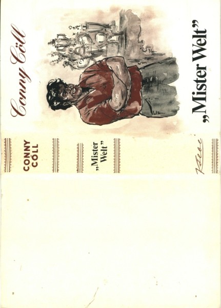 Conny Cöll Leihbuch ND SU Mister Welt (Kölbl) Nachdruck nur Schutzumschlag