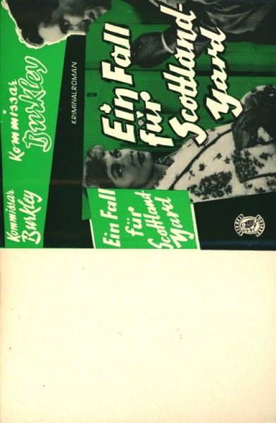 Kommissar Burkley Leihbuch SU Ein Fall für Scotland Yard (Liebel) nur Schutzumschlag