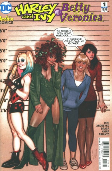 Harley & Ivy meet Betty & Veronica Adam Hughes Variant Cover 1