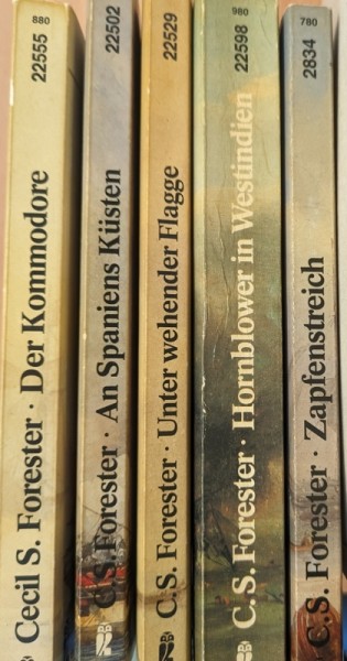 Paket 3921 5 verschiedene Forester, C.S. Taschenbücher (Ullstein,Tb.) (Z0-2)