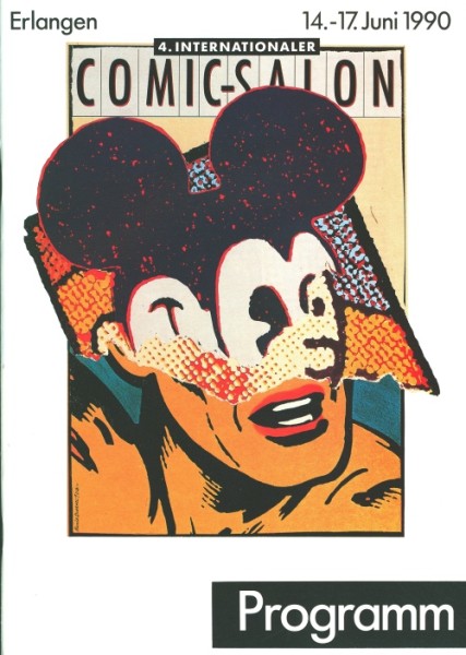 Comic Salon Erlangen (Zeitschrift,GbÜ.) Programm 4. Comic Salon 1990