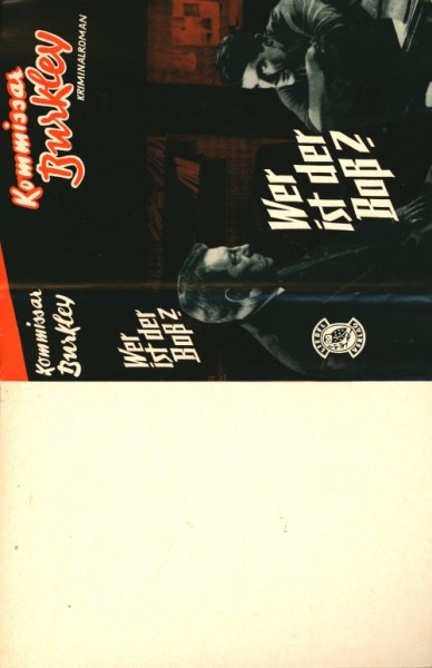 Kommissar Burkley Leihbuch SU Wer ist der Boß? (Liebel) nur Schutzumschlag