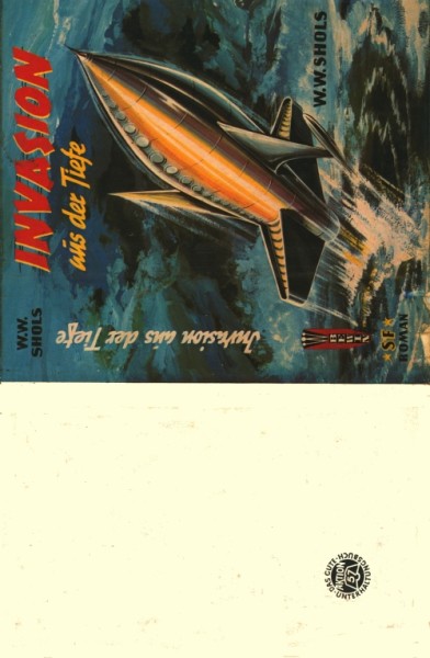 Shols, W.W. Leihbuch SU Invasion aus der Tiefe (Bewin) nur Schutzumschlag