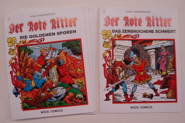 Rote Ritter (Wick, GbÜ.) Nr. 1-31 in 3 SM zus. (Z1)