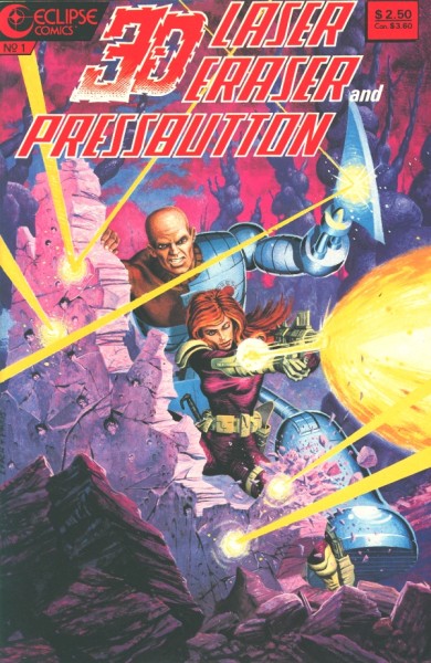 Laser Eraser & Pressbutton (1985) 3-D 1