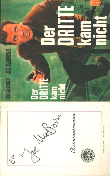 McBrown, Joe Leihbuch SU Dritte kam nicht (Feldmann) nur Schutzumschlag