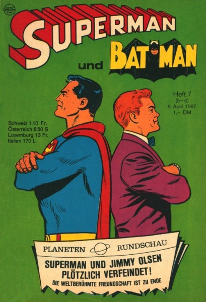 Superman (Ehapa, Gb.) Jahrgang 1967 Nr. 7 (5+6)