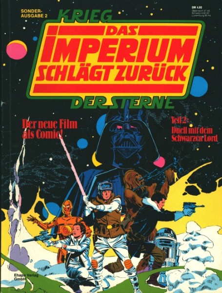 Krieg der Sterne Sonderausgabe (Ehapa, Br.) Nr. 1-3 kpl. (Z2)