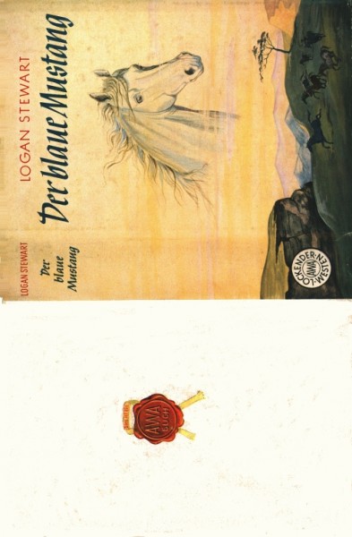 Lockender Westen Leihbuch SU Blaue Mustang (Awa) Stewart, Logan nur Schutzumschlag