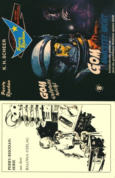 Perry Rhodan Leihbuch SU Gom antwortet nicht (Balowa) nur Schutzumschlag